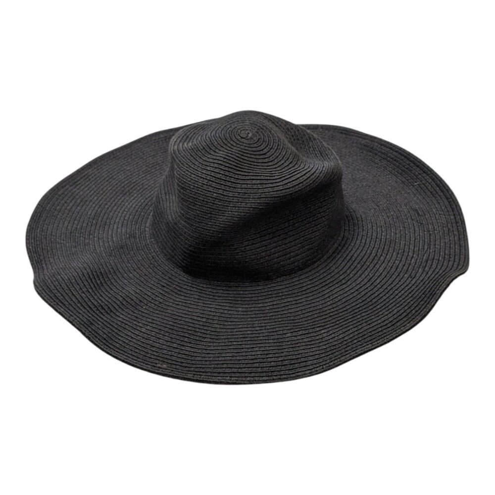 J. Crew Packable Straw Hat Wide Brim One Size Trim Versatile Summer Packable